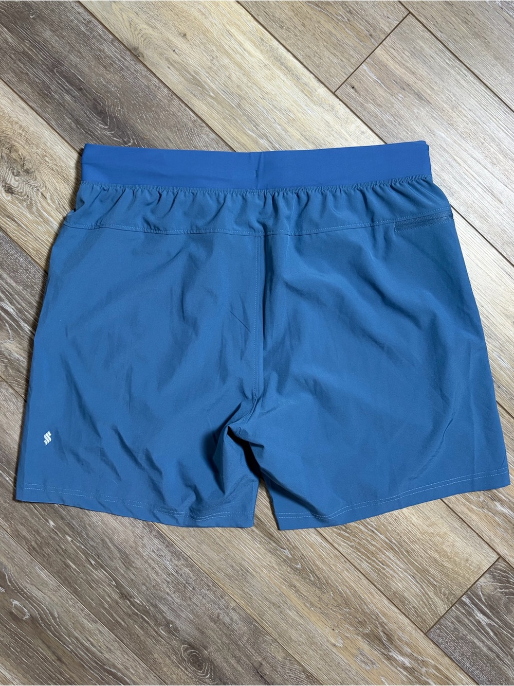 Men's Blue Athletic Shorts - Picture 4 of 8